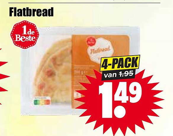 Flatbread 4-PACK van 1.95
