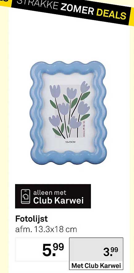 Fotolijst afm. 13.3x18 cm Met Club Karwei