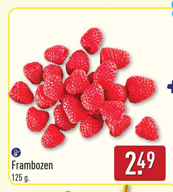 Frambozen 125 g.