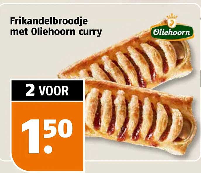 Frikandelbroodje met Oliehoorn curry
