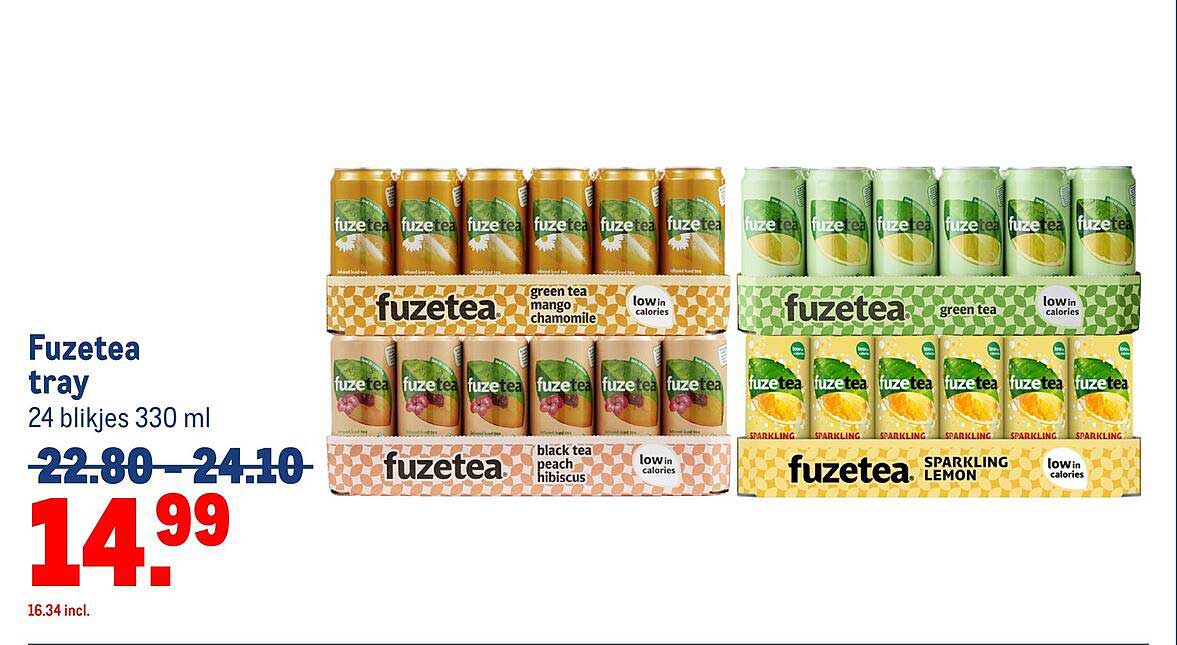 Fuze tea tray 24 blikjes 330 ml