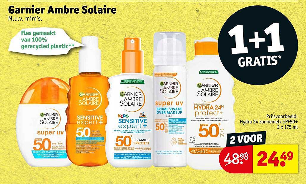 Garnier Ambre Solaire 1+1 GRATIS*