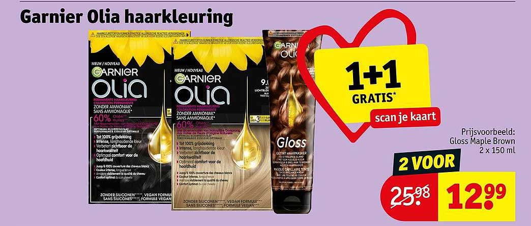 Garnier Olia haarkleuring 1+1 GRATIS*