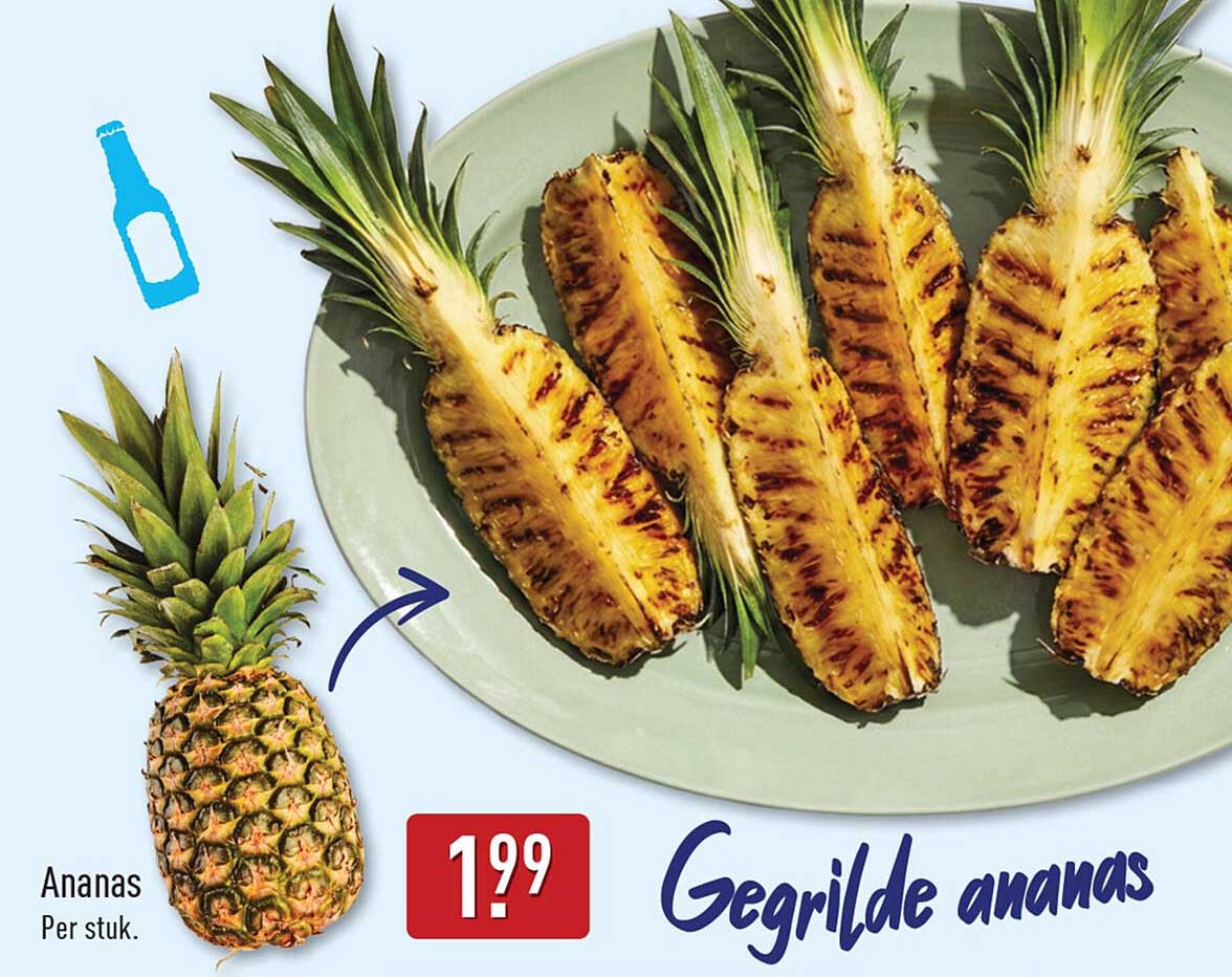 Gegrilde ananas