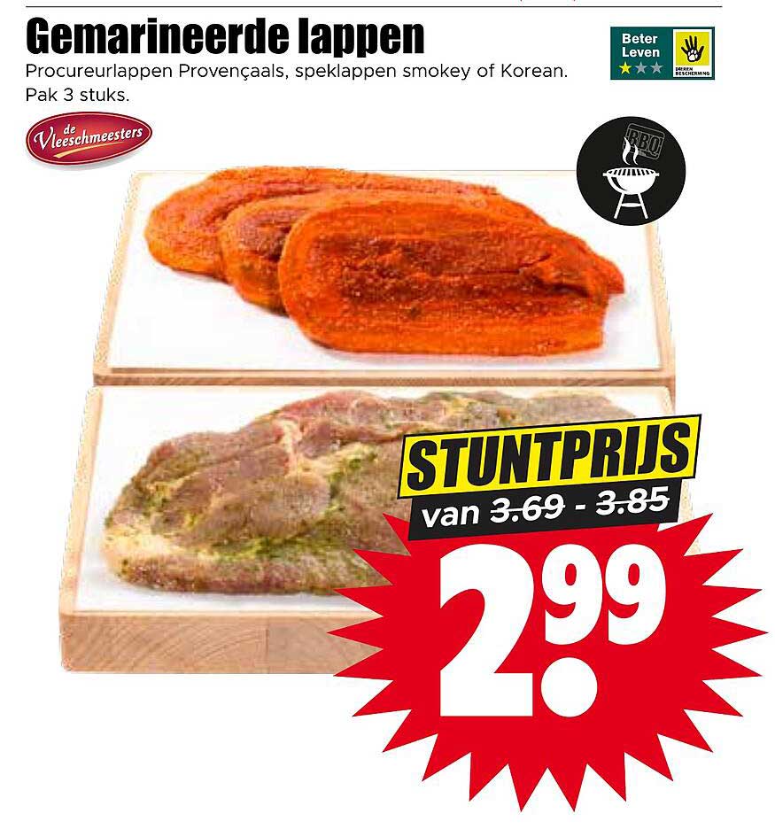 Gemarineerde lappen
