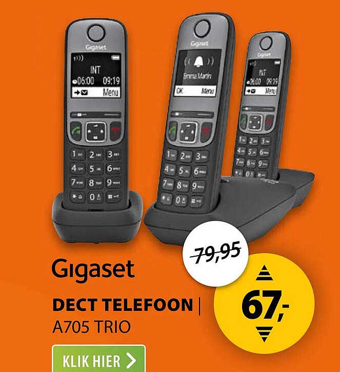 Gigaset DECT TELEFOON A705 TRIO