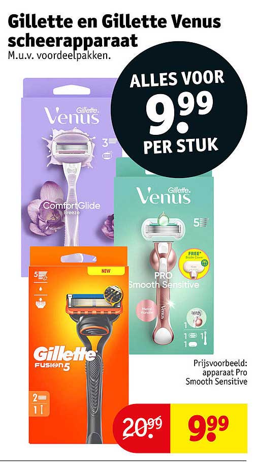 Gillette en Gillette Venus scheerapparaat
