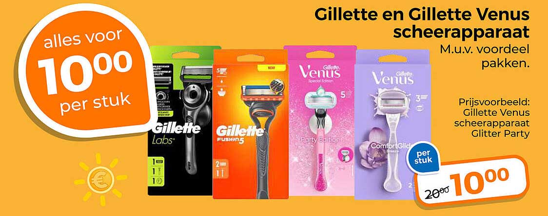 Gillette en Gillette Venus scheerapparaat