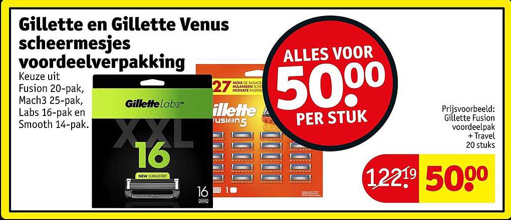 Gillette en Gillette Venus scheermesjes voordeelverpakking