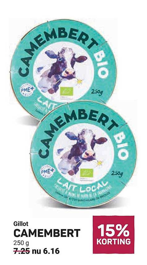 Gillot CAMEMBERT 250 g 15% KORTING