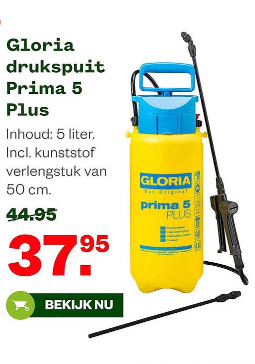 Gloria drukspuit Prima 5 Plus