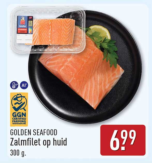 Golden Seafood Zalmfilet op huid 300 g