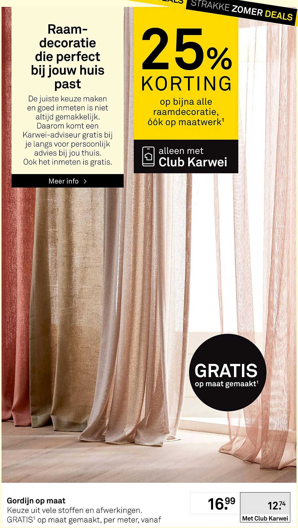 Gordijn op maat
