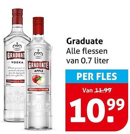 Graduate Alle flessen van 0.7 liter PER FLES