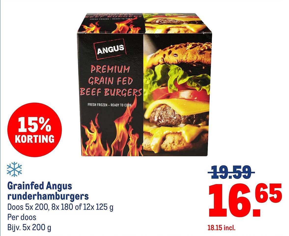 Grainfed Angus runderhamburgers