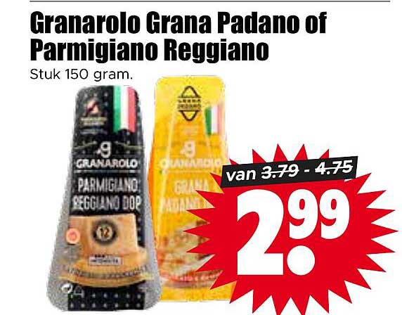 Granarolo Grana Padano of Parmigiano Reggiano
