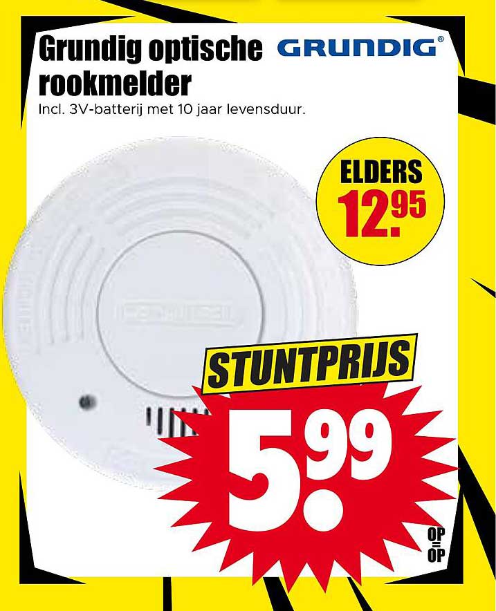 Grundig optische rookmelder