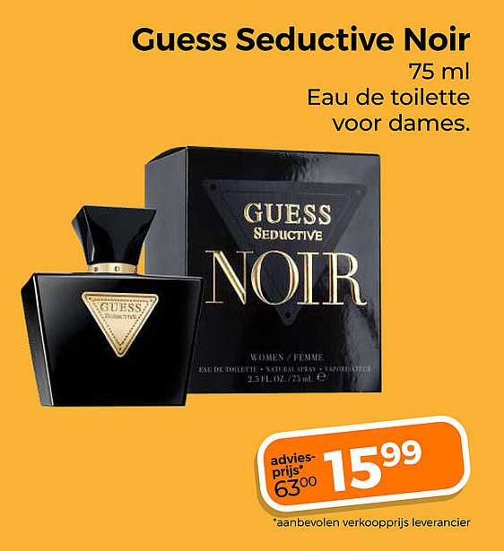 Guess Seductive Noir 75 ml Eau de toilette voor dames.