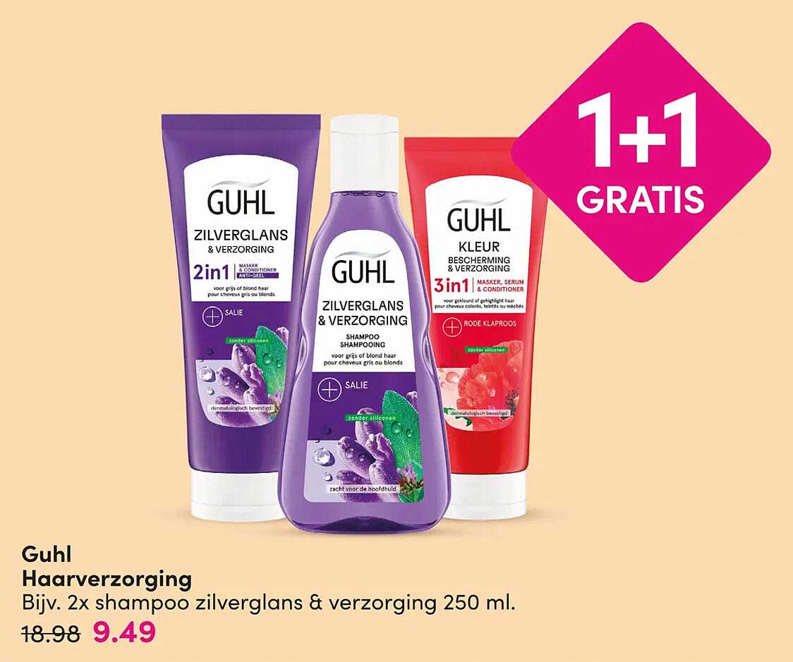 Guhl Haarverzorging 1+1 GRATIS