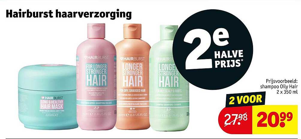 Hairburst haarverzorging 2e halve prijs