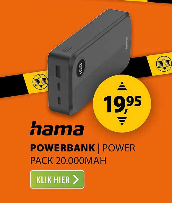 hama POWERBANK | POWER PACK 20.000MAH KLIK HIER