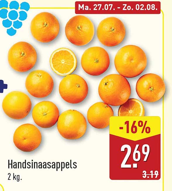 Handsinaasappels 2 kg.