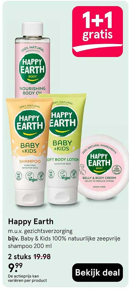 Happy Earth 1+1 gratis