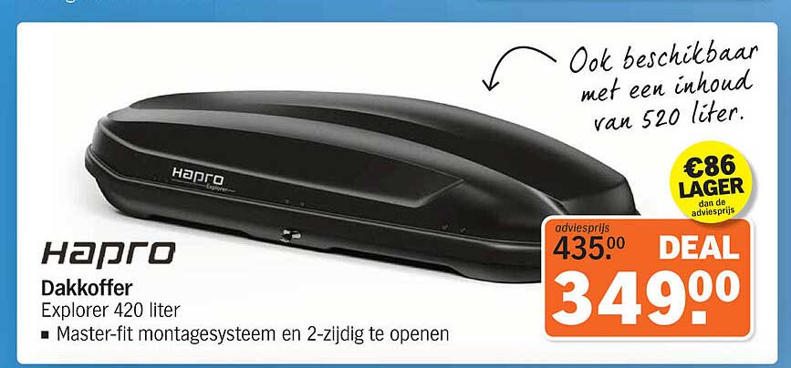 Hapro Dakoffer Explorer 420 liter