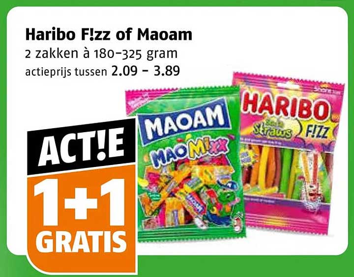 Haribo F!zz of Maoam 1+1 gratis