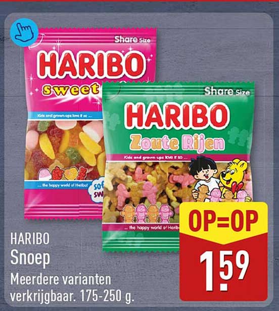 HARIBO Snoep Meerdere varianten verkrijgbaar. 175-250 g. OP=OP