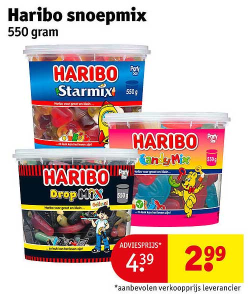 Haribo snoepmix 550 gram