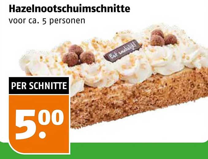 Hazelnootschnittte voor ca. 5 personen