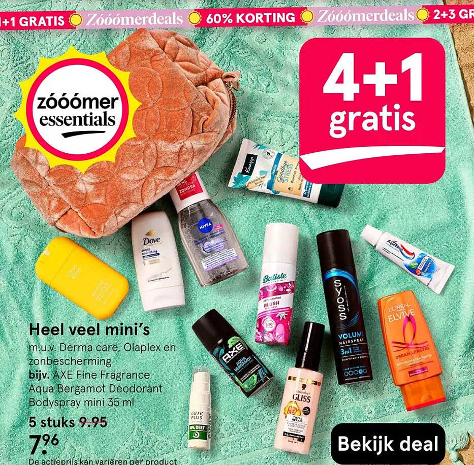 Heel veel mini’s 4+1 gratis