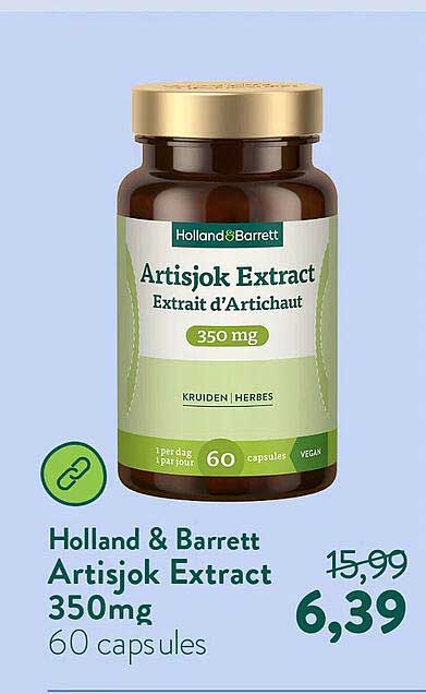 Holland & Barrett Artisjok Extract 350mg 60 capsules