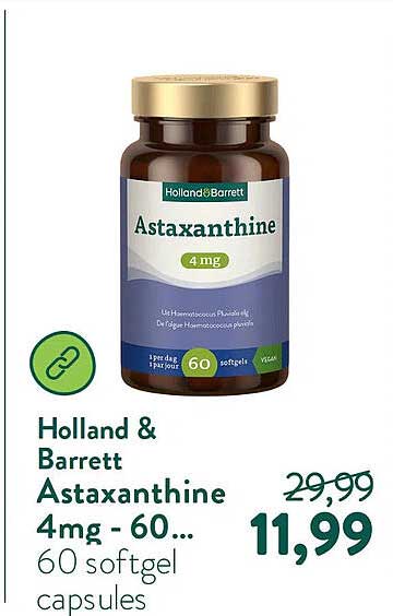 Holland & Barrett Astaxanthine 4mg - 60... 60 softgel capsules