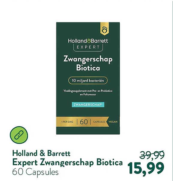 Holland & Barrett Expert Zwangerschap Biotica 60 Capsules