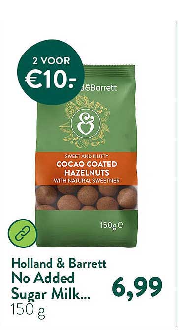 Holland & Barrett No Added Sugar Milk... 150 g 2 VOOR €10-