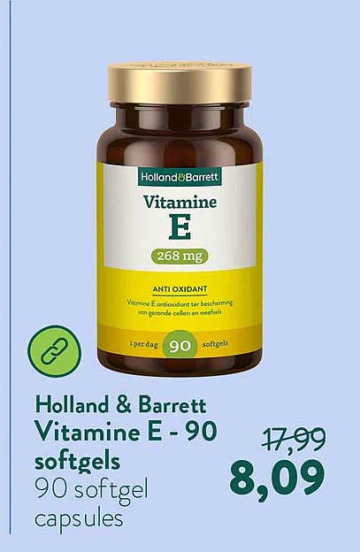 Holland & Barrett Vitamine E - 90 softgels