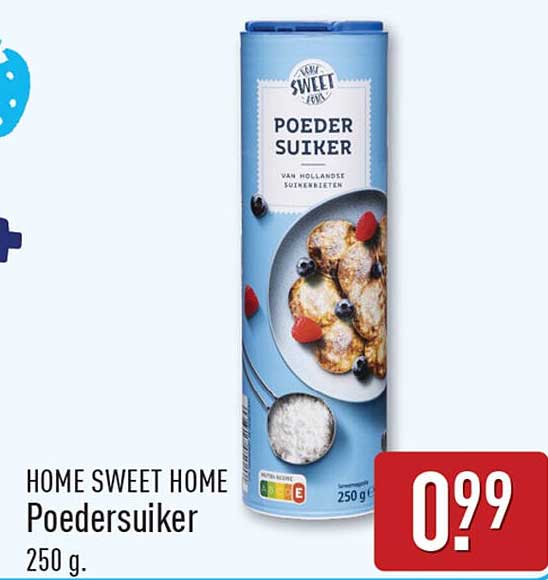 HOME SWEET HOME Poedersuiker 250 g.