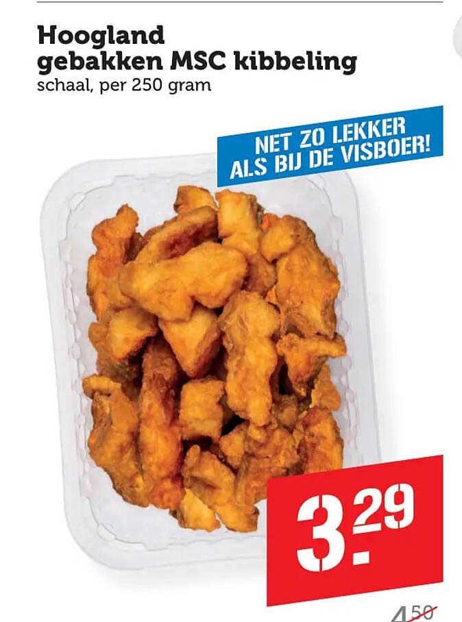 Hoogland gebakken MSC kibbeling