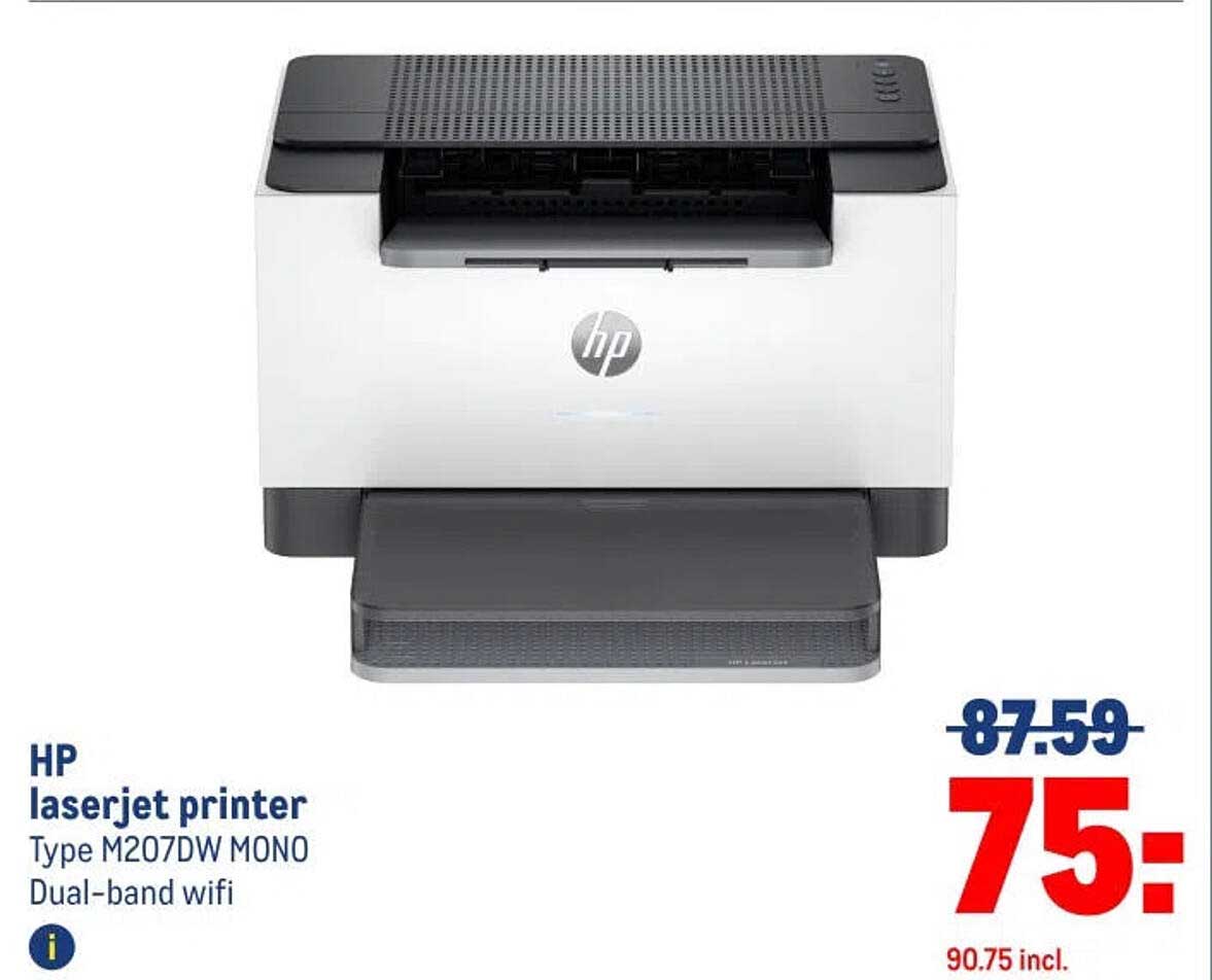 HP laserjet printer Type M207DW MONO Dual-band wifi