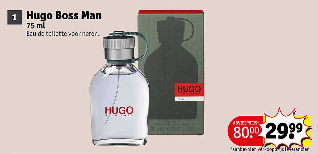 Hugo Boss Man 75 ml Eau de toilette voor heren.