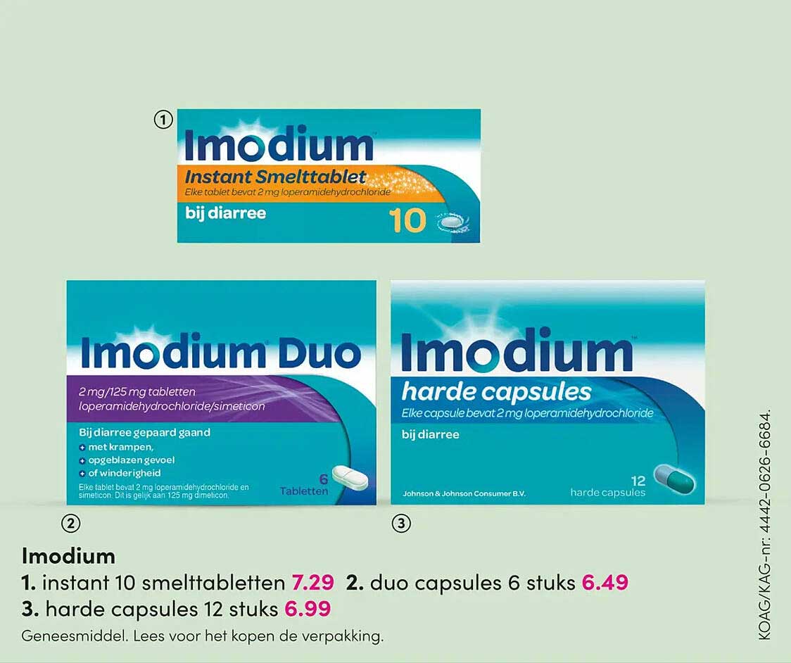 Imodium instant 10 smelttabletten