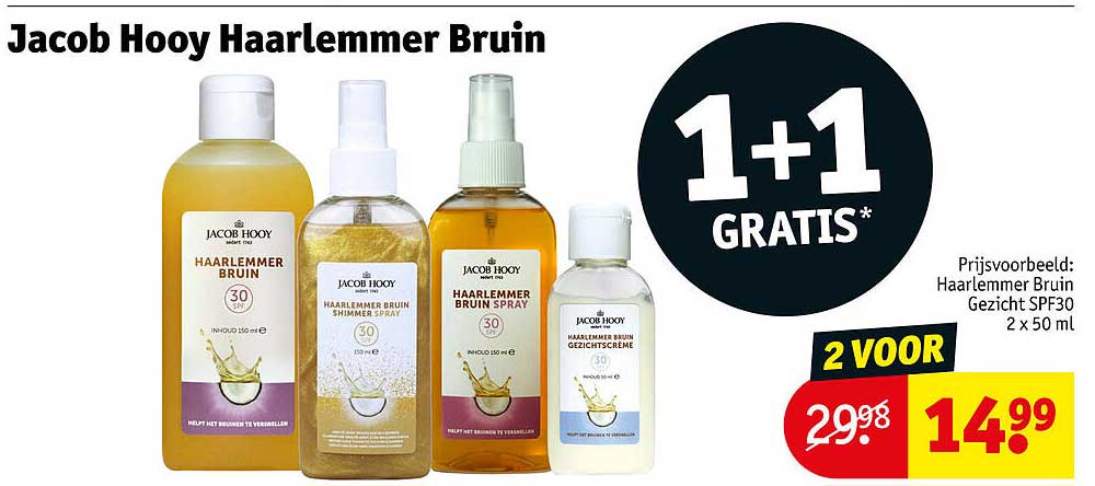 Jacob Hooy Haarlemmer Bruin 1+1 gratis