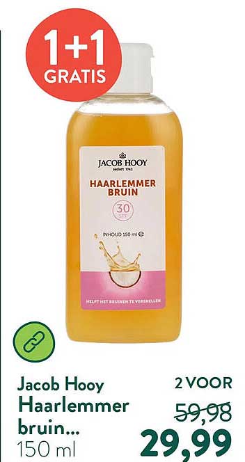 Jacob Hoo[y] Haarlemmer bruin... 150 ml 1+1 GRATIS