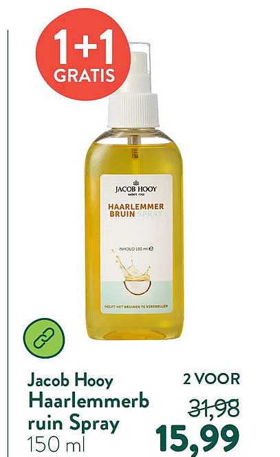 Jacob Hooy Haarlemmerbruin Spray 150 ml 1+1 GRATIS