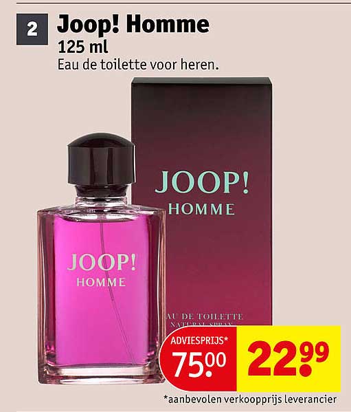 Joop! Homme 125 ml Eau de toilette voor heren.