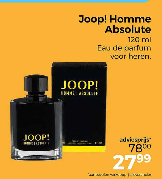 Joop! Homme Absolute 120 ml Eau de parfum voor heren.