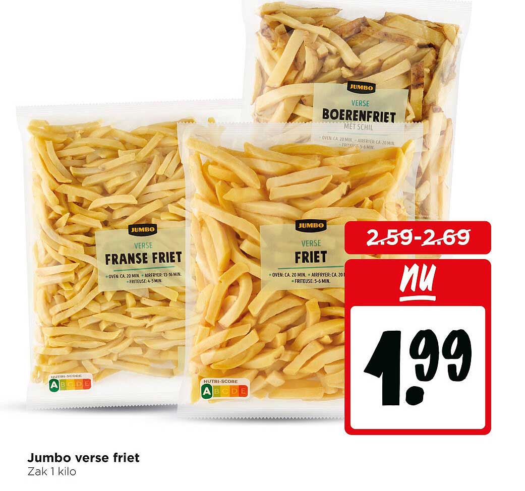 Jumbo verse friet Zak 1 kilo