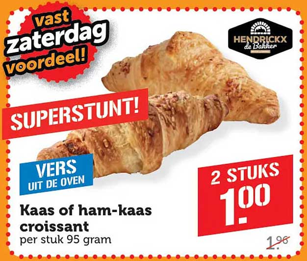 Kaas of ham-kaas croissant